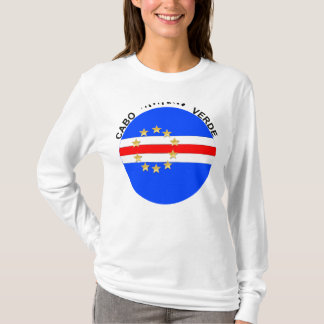 Cabo Verde Islands Round Flag T-Shirt