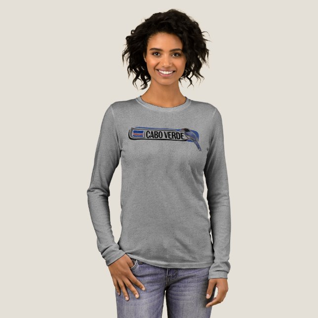 Cabo Verde Pasarinho Tri-Blend Shirt (Full Front)
