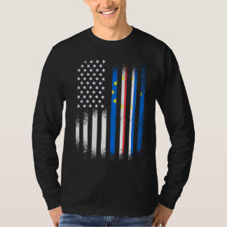 Cabo Verdean American Patriot Grown Country USA Fl T-Shirt