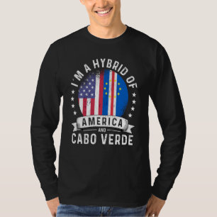 Cabo Verdean American Patriot Grown Flag Humor T-Shirt
