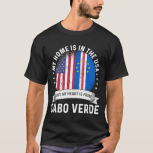 Cabo Verdean American Patriot Grown Proud Home USA T-Shirt