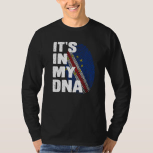 Cabo Verdean It's In My Dna Cape Verde Fingerprint T-Shirt