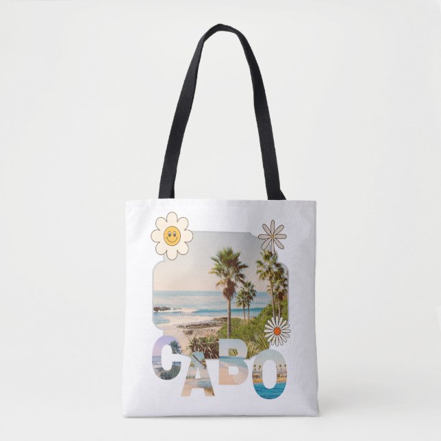 Cabo, vintage, travel tote bag (Front)