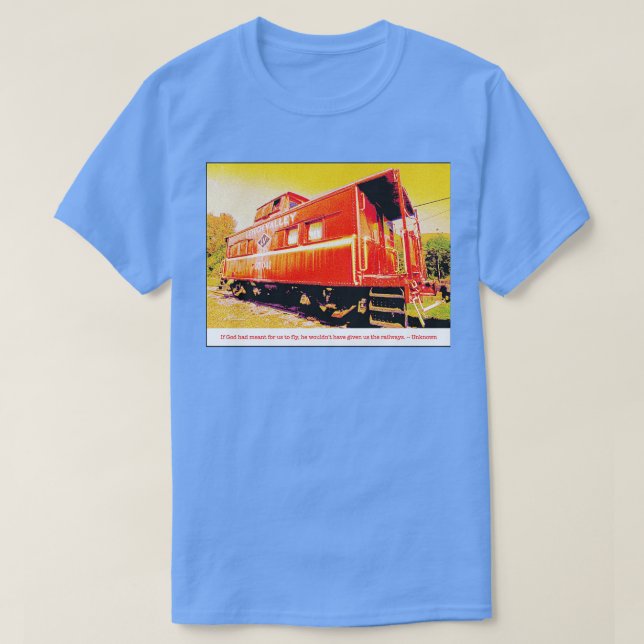 Caboose Catskill Mountain Railroad T-Shirt (Design Front)