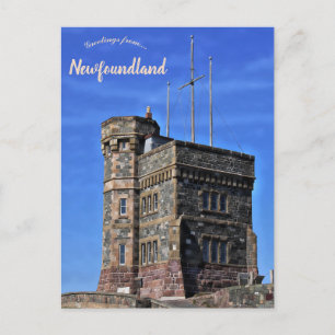 Cabot Tower Newfoundland Canada Postcard