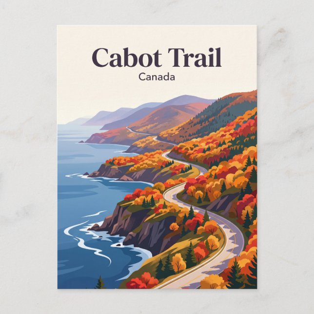 Cabot Trail Canada Postcard (Front)