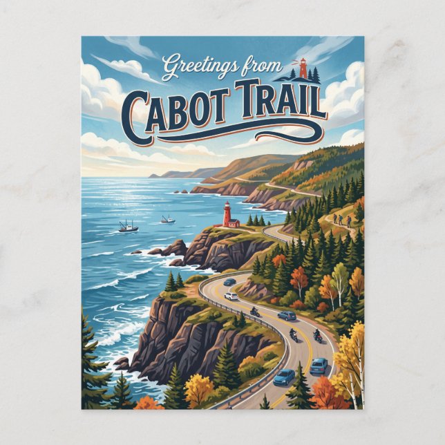 Cabot Trail Canada Postcard (Front)