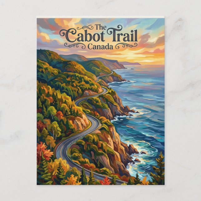 Cabot Trail Canada Postcard (Front)