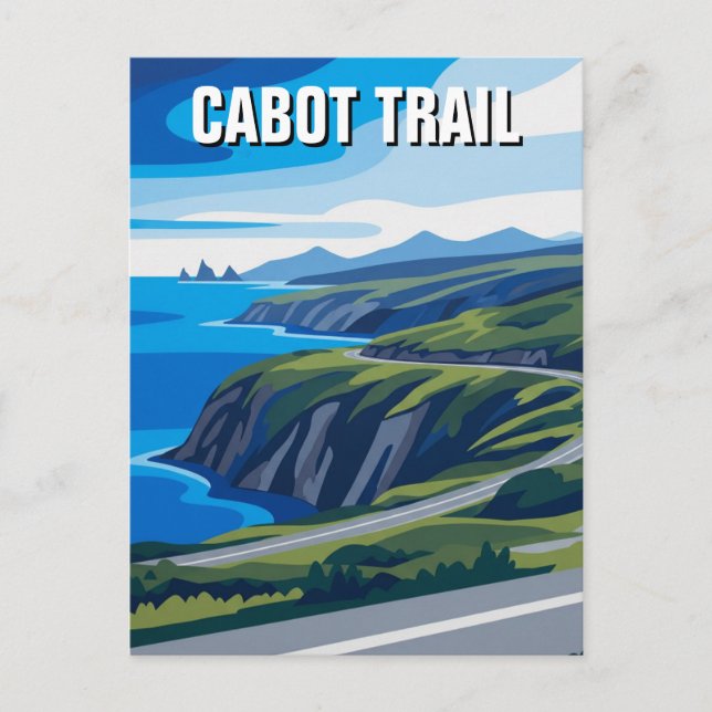 Cabot Trail Nova Scotia Canada Travel Postcard (Front)