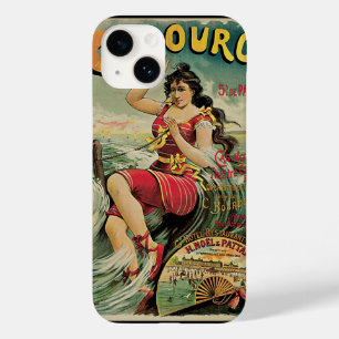 Cabourg, France Beach Resort, Vintage Travel Art Case-Mate iPhone 14 Case