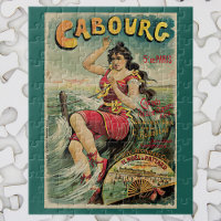 Cabourg, France Beach Resort, Vintage Travel Art