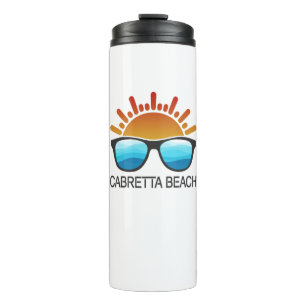 Cabretta Beach Sapelo Island Georgia Sunglasses Thermal Tumbler