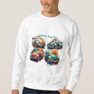 Cabrio Bug Fan - Vibrant Retro Classic Car Design Sweatshirt