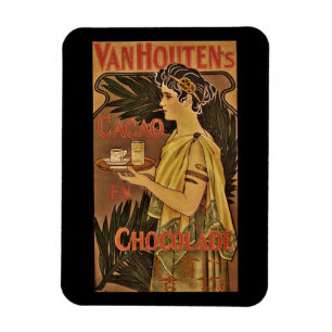 Cacao and Chocolade VanHouten Magnet