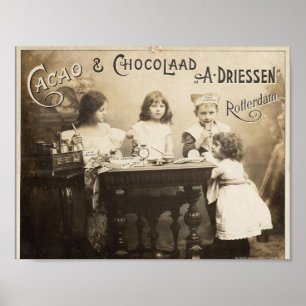 Cacao & Chocolaad Vintage Poster
