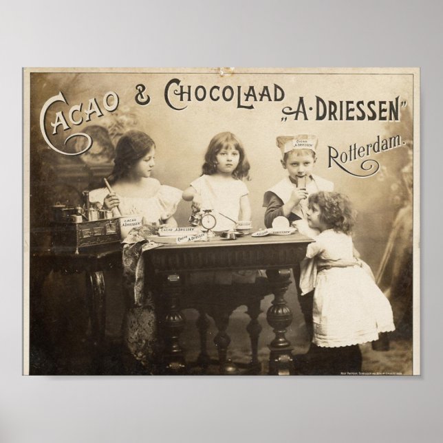 Cacao & Chocolaad Vintage Poster (Front)