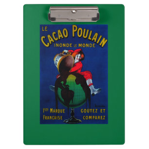 Cacao Poulain Vintage PosterEurope Clipboard