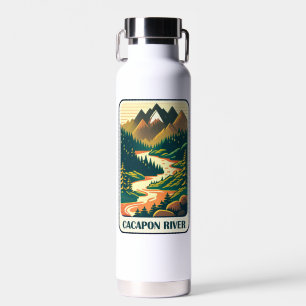 Cacapon River West Virginia Colours Water Bottle