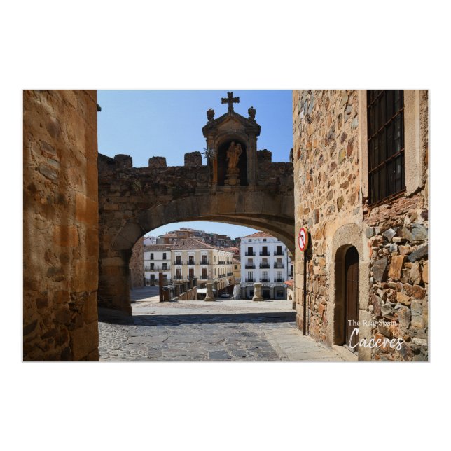 Caceres Arch, Spain Poster (Front)