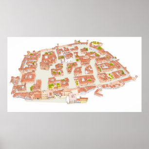 Caceres Spain. Mediaeval city Poster