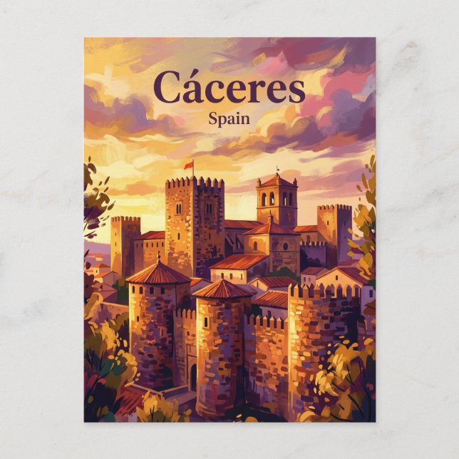 Cáceres Spain Postcard (Front)
