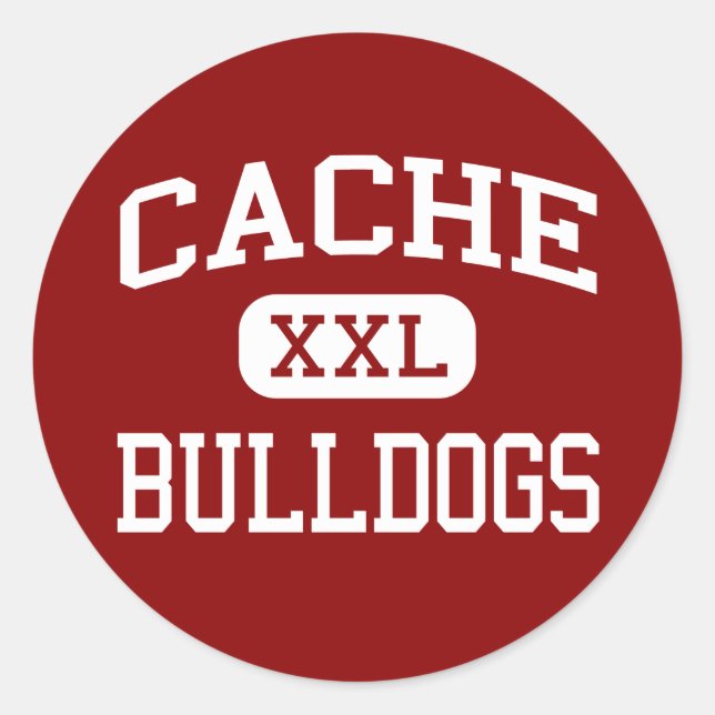 Cache - Bulldogs - High School - Cache Oklahoma Classic Round Sticker (Front)