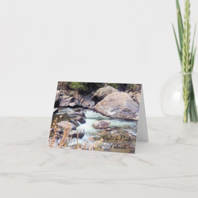 Cache de Poudre Wild River Colorado   Card (Front)