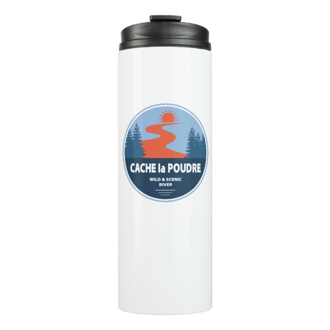 Cache la Poudre Wild And Scenic River Thermal Tumbler (Front)
