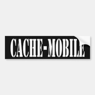 Cache-Mobile bumper Sticker