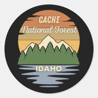 Cache National Forest Idaho Classic Round Sticker
