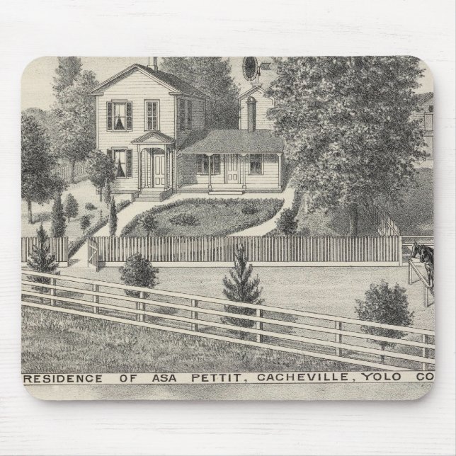 Cacheville res, Madison mill Mouse Pad (Front)