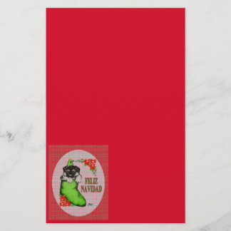 Cachorrito Feliz Navidad Stationery