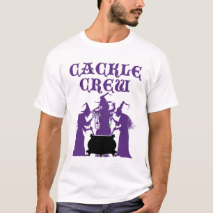 Cackle Crew Mediaeval Halloween Witch Witches T-Shirt