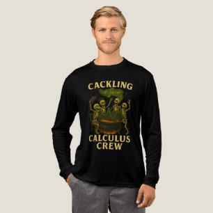 Cackling Calculus Crew Fun Math Teacher Halloween Tri-Blend Shirt