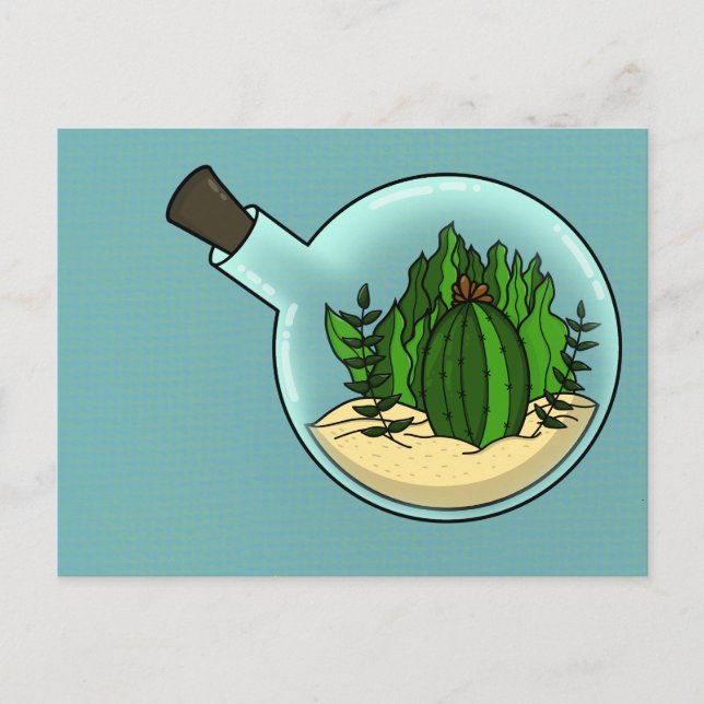 Cact in the glass postcard (Front)