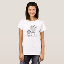 Cacti Abstract Line Art with Personalised Text