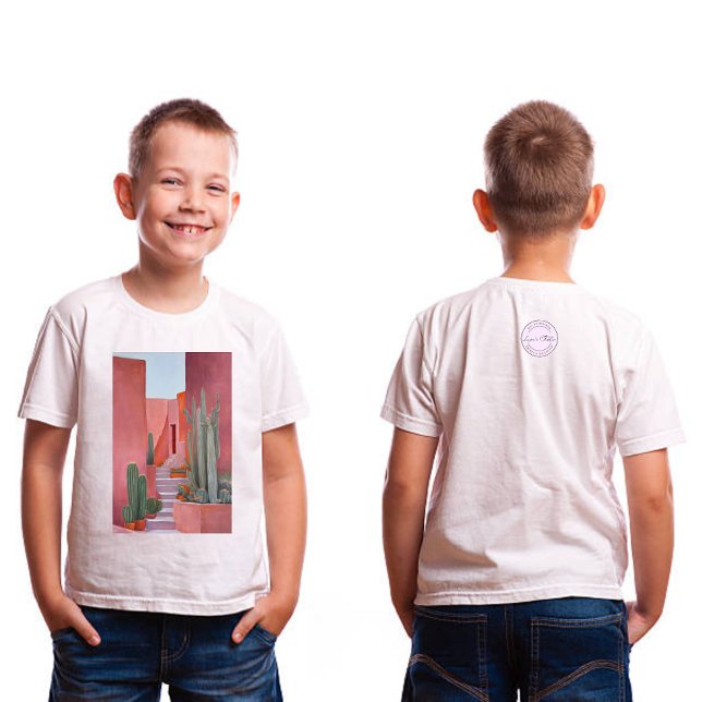 Cacti Ally | Original Oil Painting Tee | Cute Tee (Young Boy )