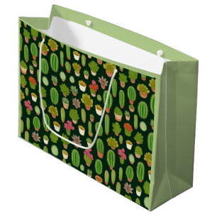 Cacti and Succulent Wonderland Large Gift Bag