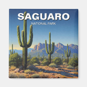 Cacti at Saguaro National Park Souvenir Magnet