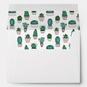 Cacti Cactus plant pattern Envelope