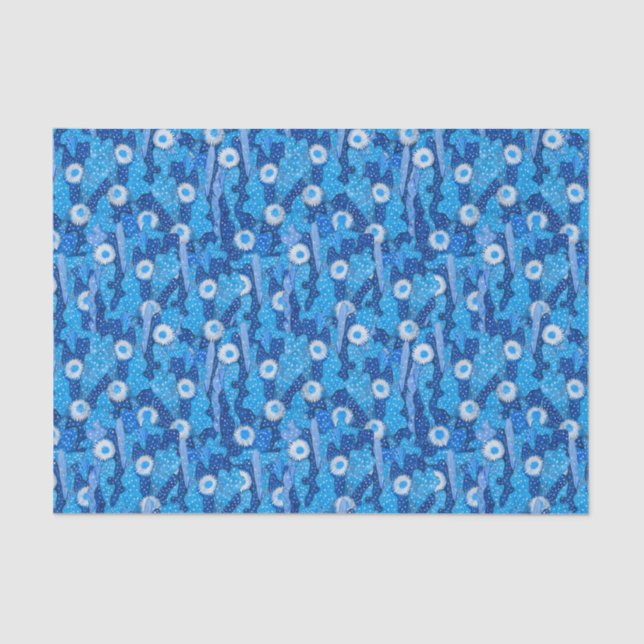 Cacti Camo Cactus Succulent Flower Floral Pattern Tissue Paper (Front)