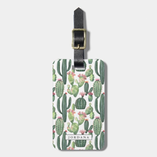 Cacti | Desert Theme Luggage Tag (Front Vertical)