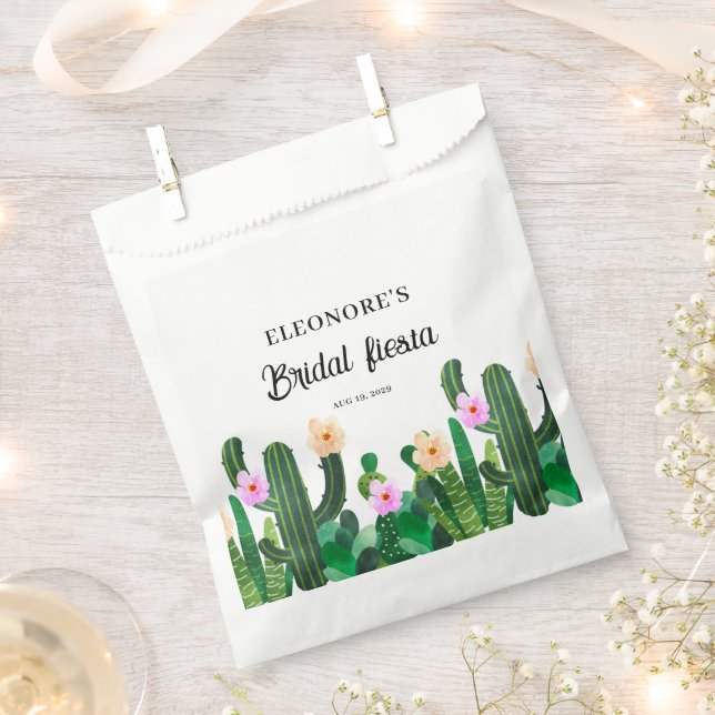 Cacti flowers  Bridal Fiesta  Favour Bags (Clipped)