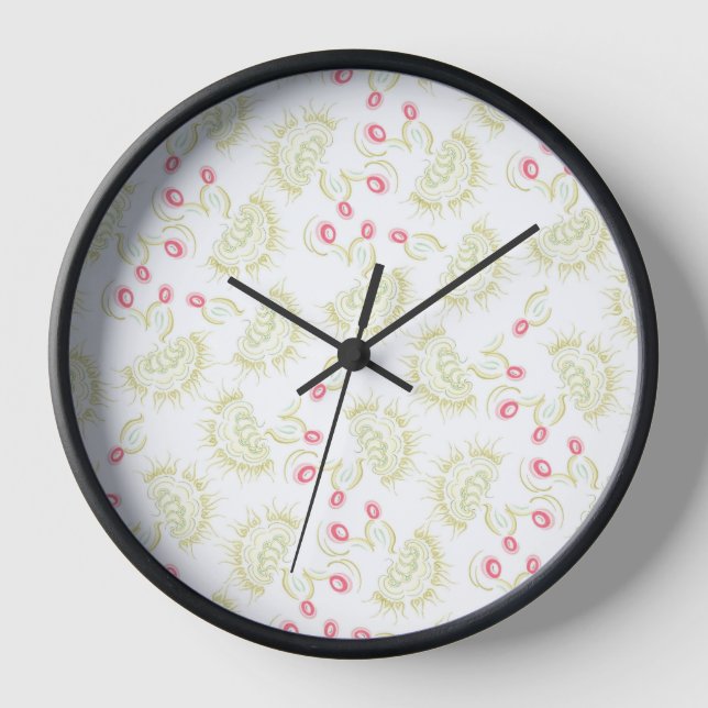 Cacti flowers clock (Front)