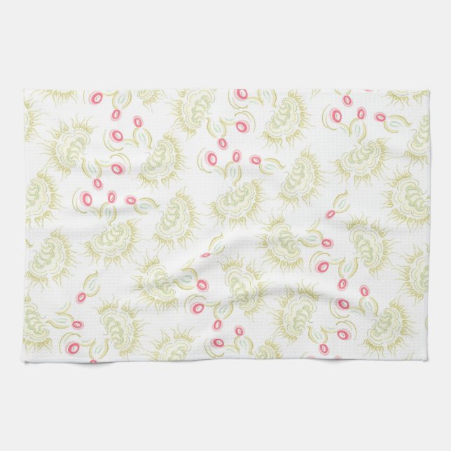 Cacti Flowers Tea Towel (Horizontal)