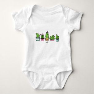 cacti grouping baby bodysuit