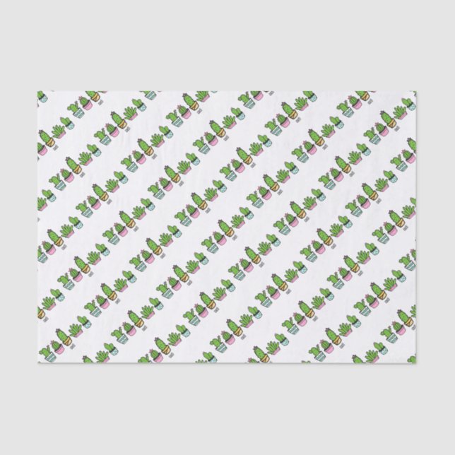 cacti grouping tissue paper (Front)