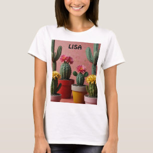 Cacti lovers in flower T-Shirt