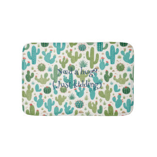 Cacti Need A Hug Bath Mat