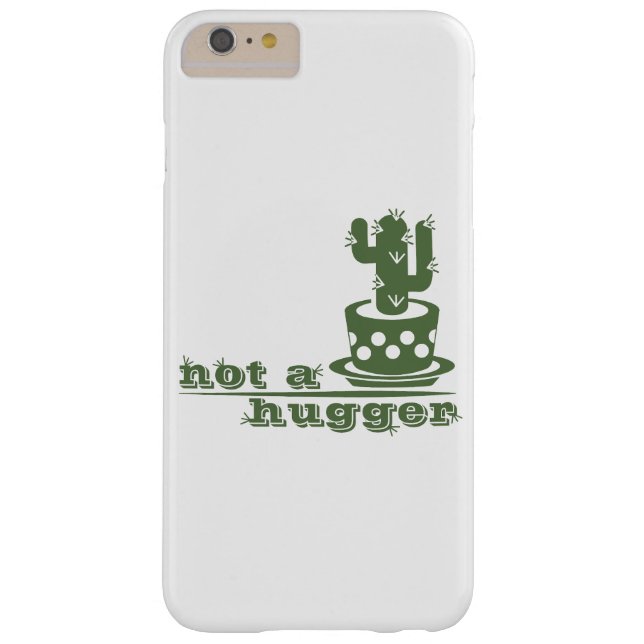 Cacti Not a hugger cactus funny saying Case-Mate iPhone Case (Back)
